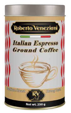 پودر قهوه روبرتو ونزینی Roberto Veneziani  اسپرسو با طعم قوی حجم 250 گرمی