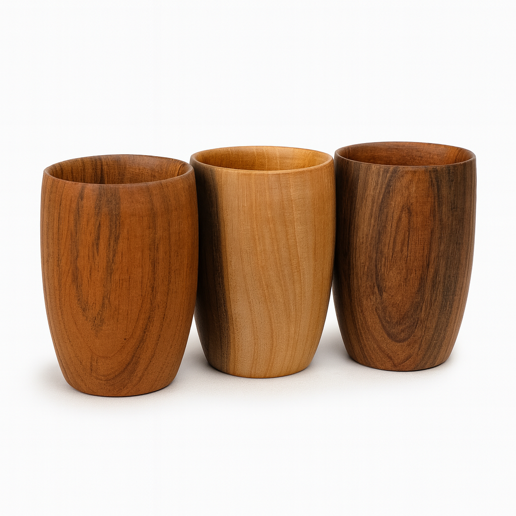 تصویر  لیوان چوبی بشکه ای بزرگ